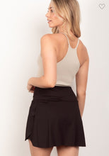 Load image into Gallery viewer, Crisscross Waist skirt with Shorts line
