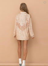 Load image into Gallery viewer, Sequin Fringe Button up Blouse
