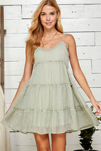 Load image into Gallery viewer, Sage Ruffled Dress
