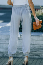 Load image into Gallery viewer, Grey Drawstring Elastic Waist Pull on Pants
