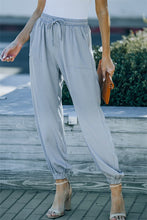 Load image into Gallery viewer, Grey Drawstring Elastic Waist Pull on Pants
