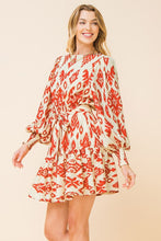 Load image into Gallery viewer, Ivory Brick Printed Dress
