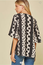 Load image into Gallery viewer, Mocha/ Black Polka Dot
