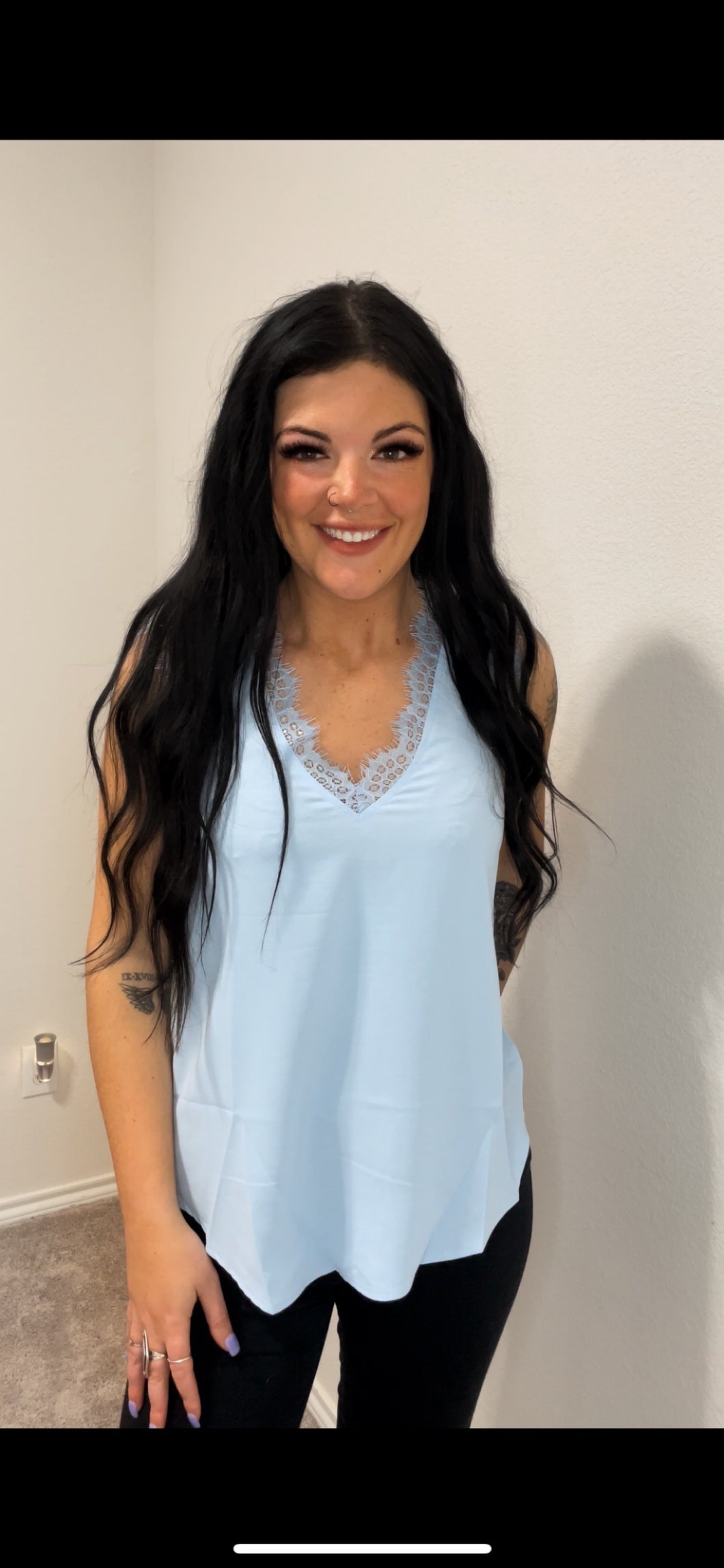 Blue Lace Tank